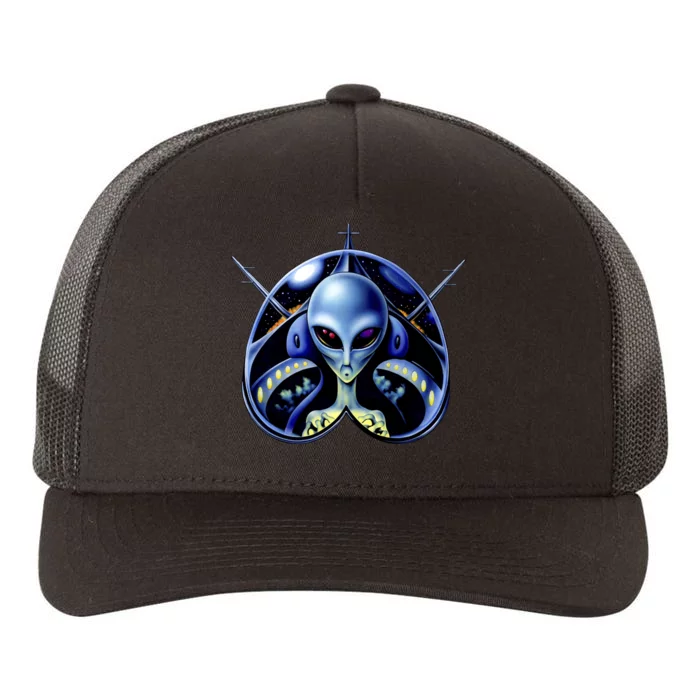 Alien Pilot Yupoong Adult 5-Panel Trucker Hat