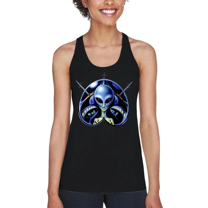 Alien Pilot Women's Racerback Tank