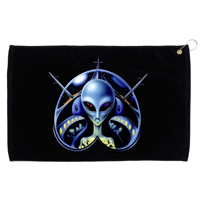 Alien Pilot Grommeted Golf Towel