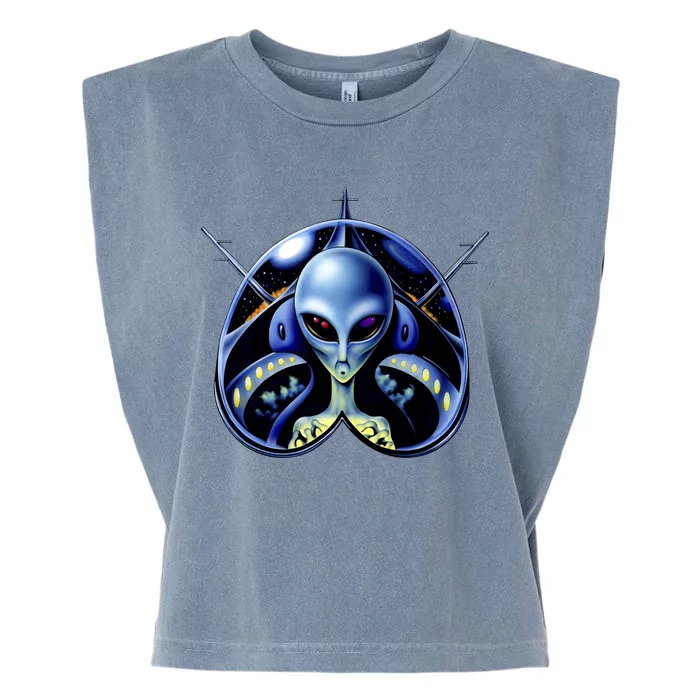 Alien Pilot Garment-Dyed Women's Muscle Tee