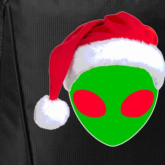 Alien Santa Claus Hat Christmas Logo City Backpack