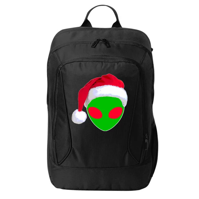 Alien Santa Claus Hat Christmas Logo City Backpack