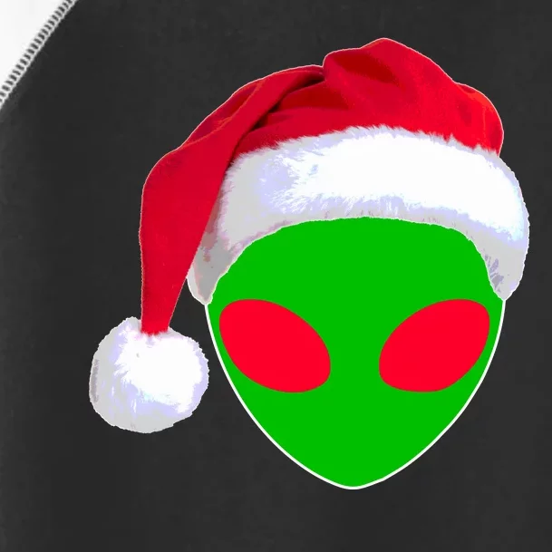 Alien Santa Claus Hat Christmas Logo Toddler Fine Jersey T-Shirt