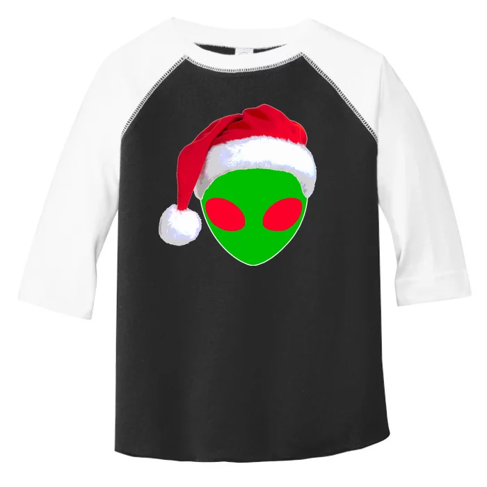 Alien Santa Claus Hat Christmas Logo Toddler Fine Jersey T-Shirt