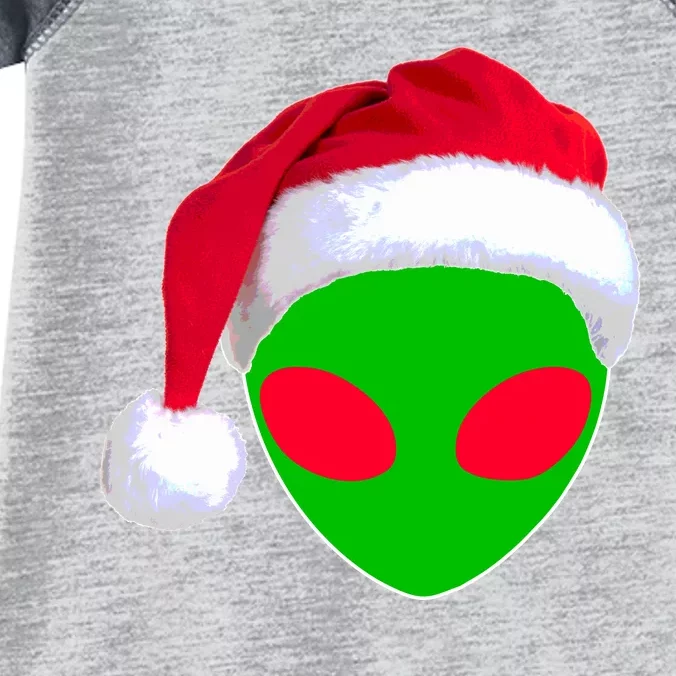 Alien Santa Claus Hat Christmas Logo Infant Baby Jersey Bodysuit