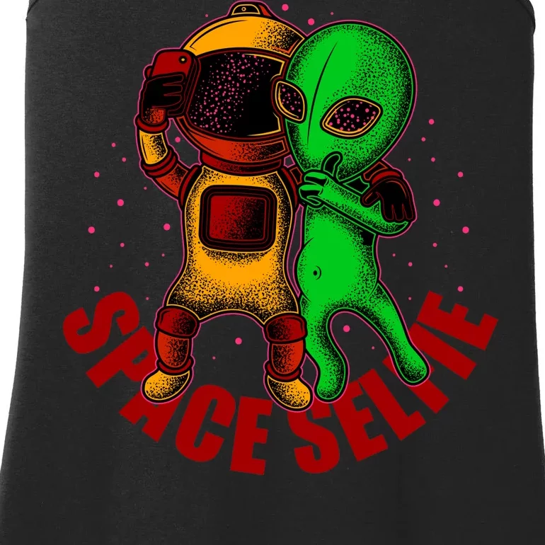 Alien Space Selfie Ladies Essential Tank