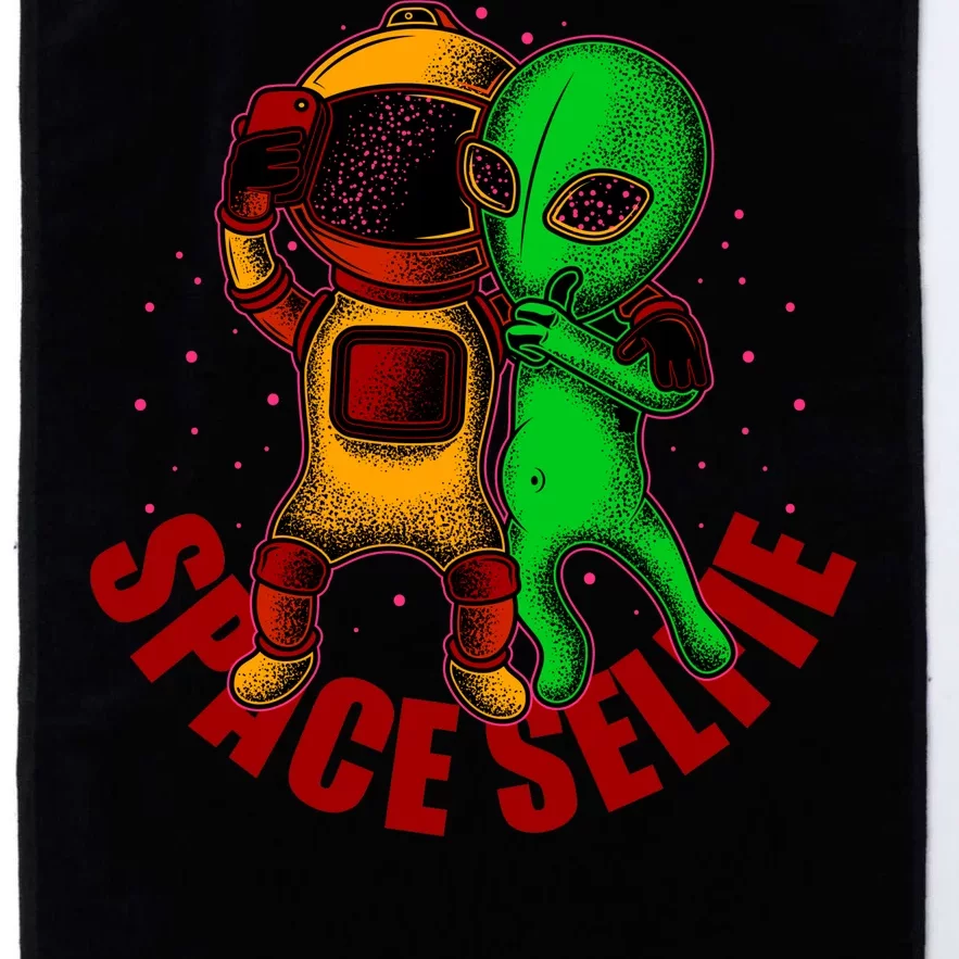 Alien Space Selfie Platinum Collection Golf Towel