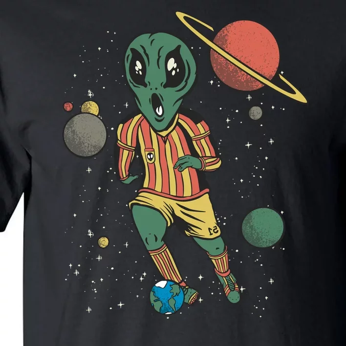 Alien Space Soccer Player Tall T-Shirt