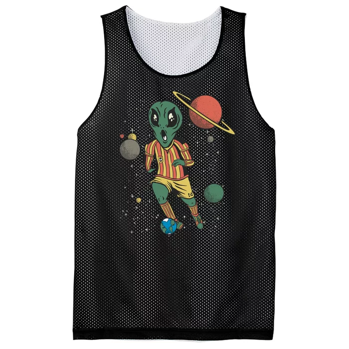 Alien Space Soccer Player Mesh Reversible Basketball Jersey Tank