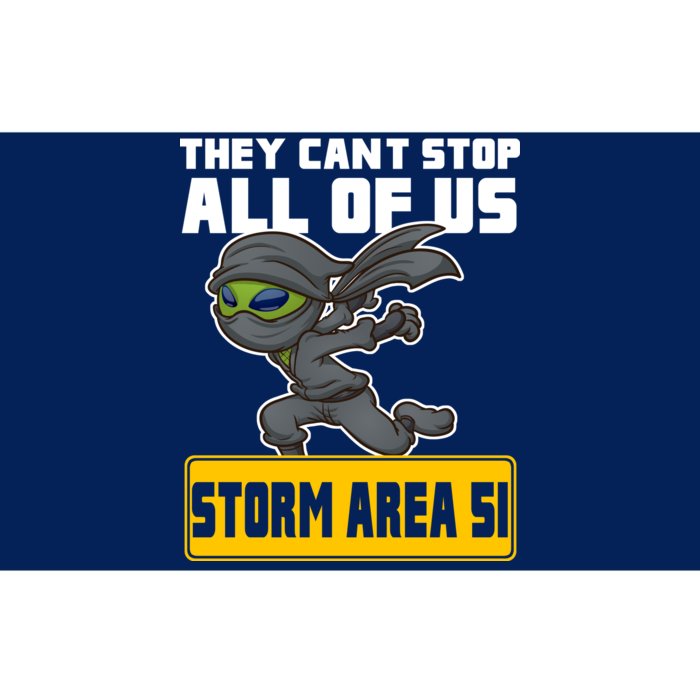 Alien Storming Area 51 Ninja Run Bumper Sticker