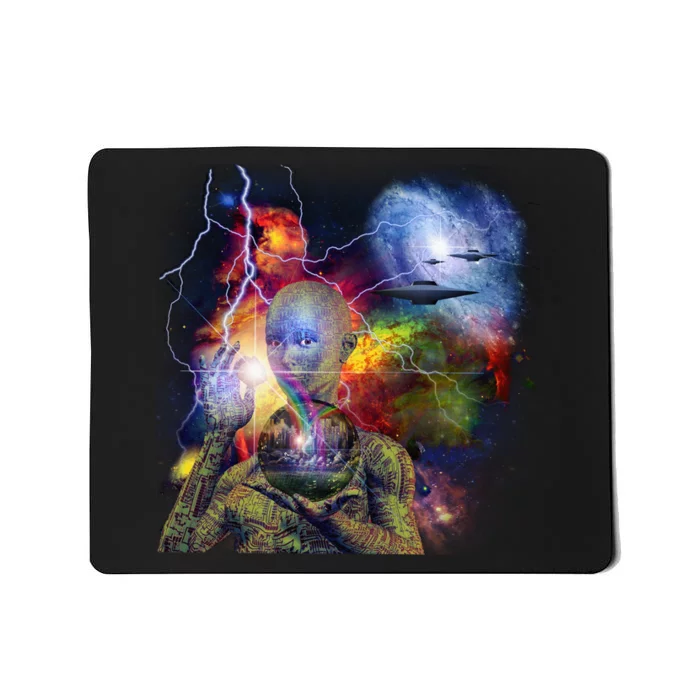 Alien Ufo In Space Mousepad