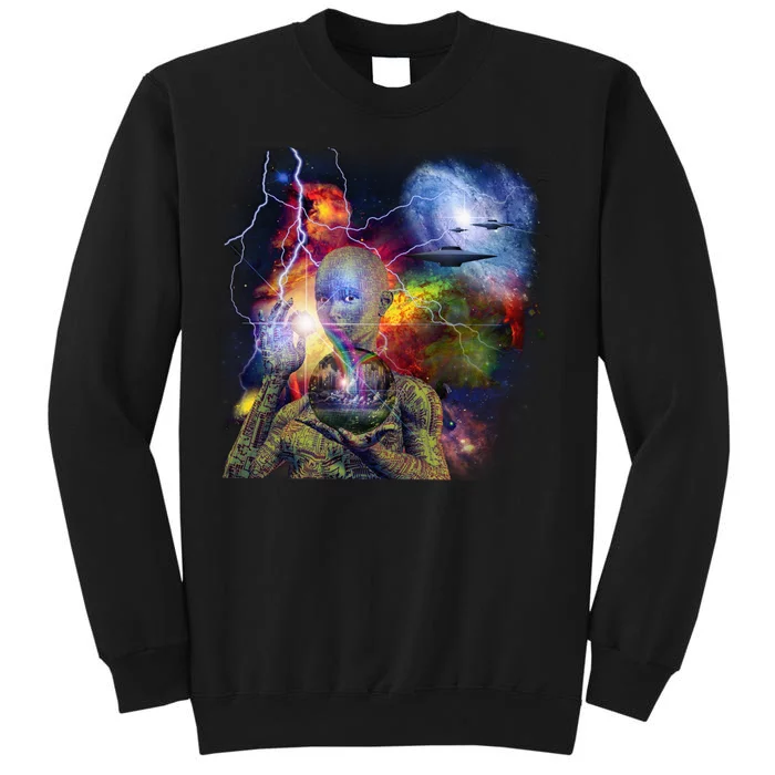 Alien Ufo In Space Tall Sweatshirt