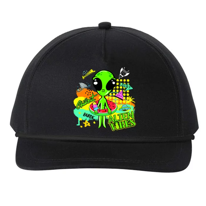 Alien Vibes Summertime Snapback Five-Panel Rope Hat