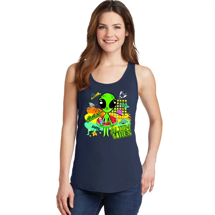 Alien Vibes Summertime Ladies Essential Tank