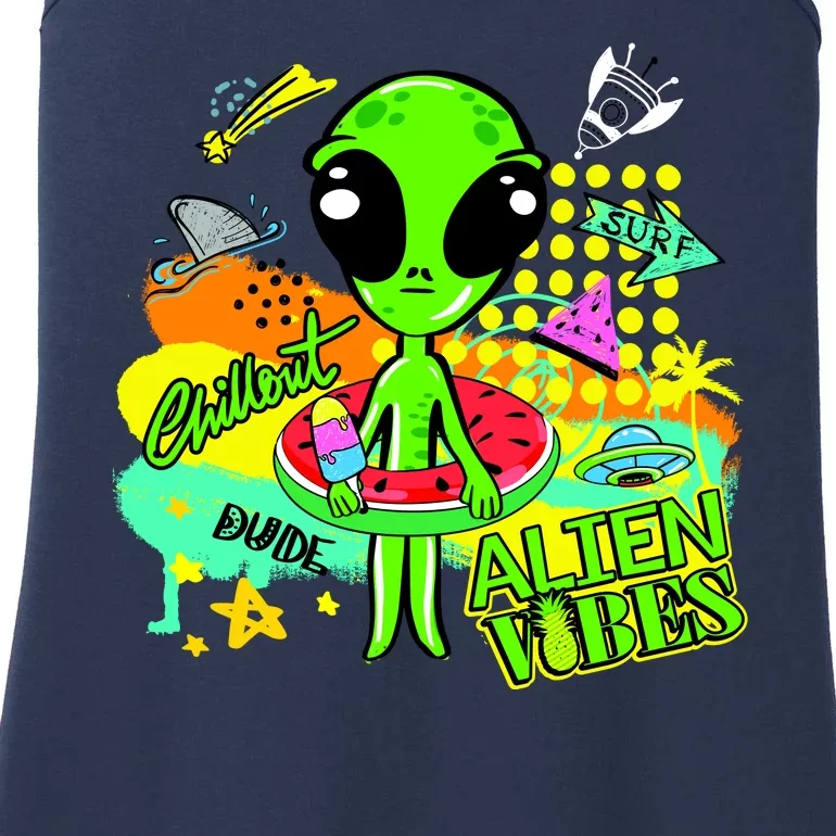 Alien Vibes Summertime Ladies Essential Tank