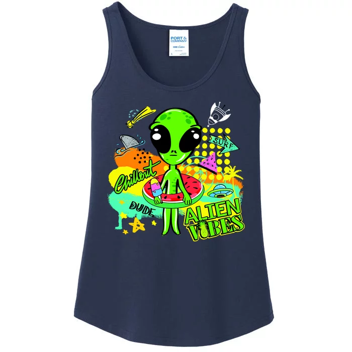 Alien Vibes Summertime Ladies Essential Tank