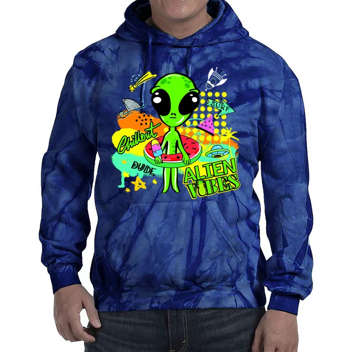 Alien Vibes Summertime Tie Dye Hoodie