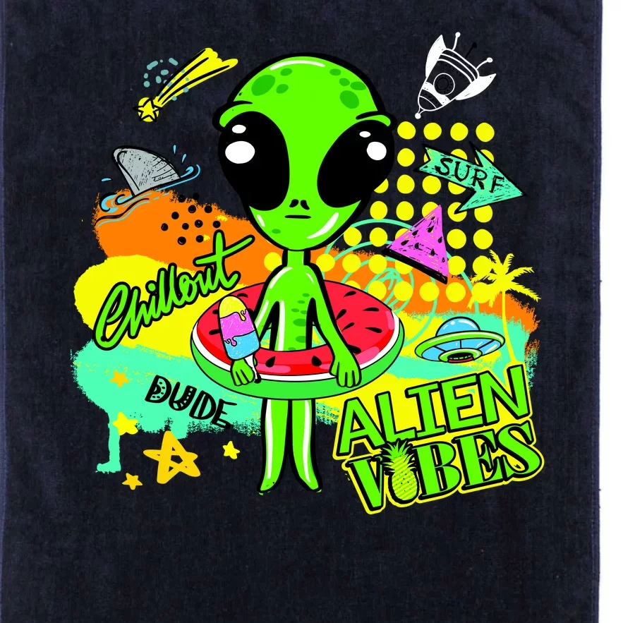 Alien Vibes Summertime Platinum Collection Golf Towel