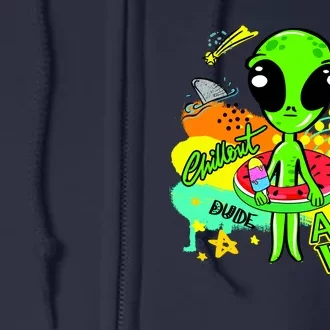 Alien Vibes Summertime Full Zip Hoodie