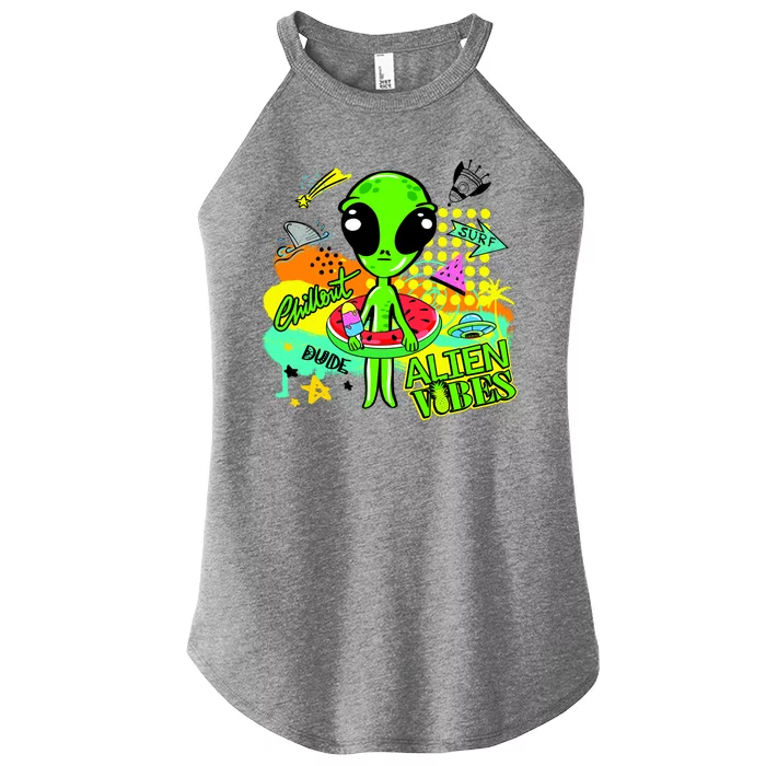 Alien Vibes Summertime Women’s Perfect Tri Rocker Tank