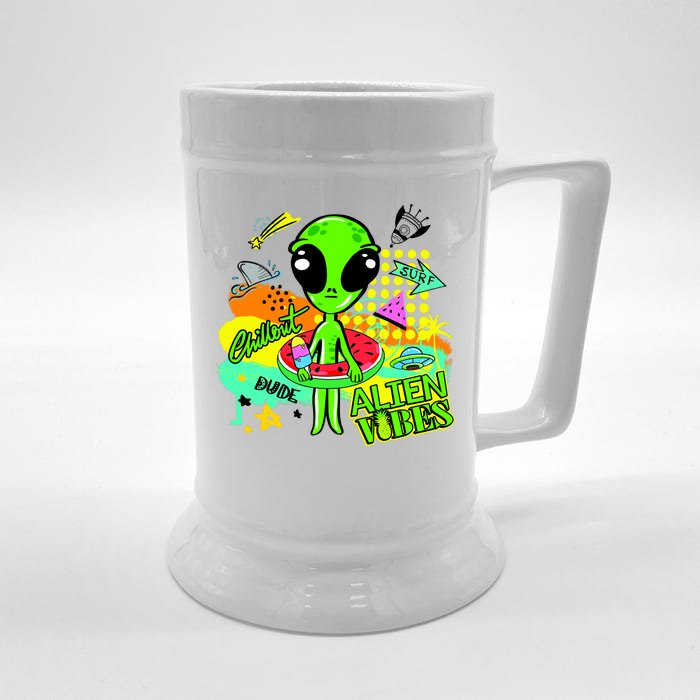 Alien Vibes Summertime Front & Back Beer Stein