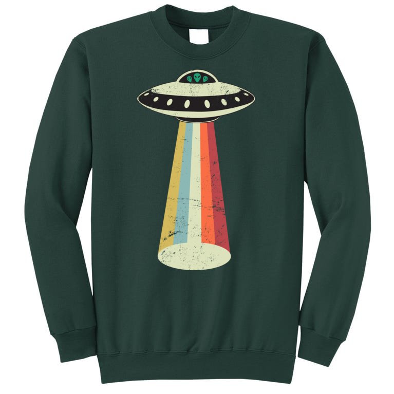 Alien Vintage UFO Space Ship Tall Sweatshirt