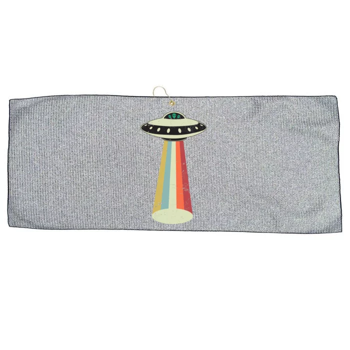 Alien Vintage UFO Space Ship Large Microfiber Waffle Golf Towel