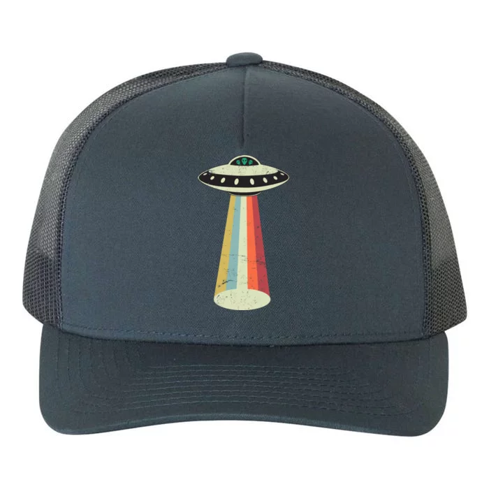 Alien Vintage UFO Space Ship Yupoong Adult 5-Panel Trucker Hat