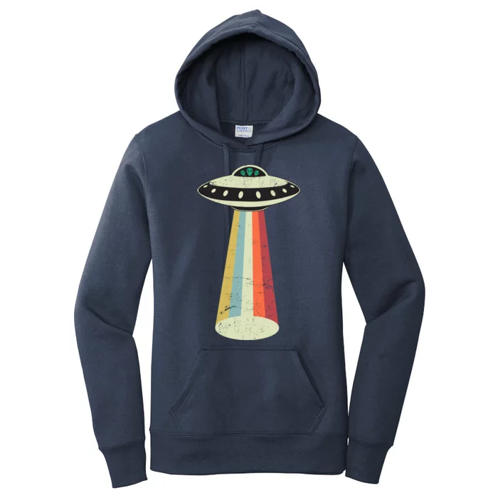 Alien Vintage UFO Space Ship Women's Pullover Hoodie