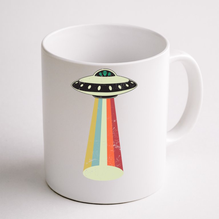 Alien Vintage UFO Space Ship Coffee Mug
