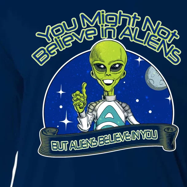 Aliens Believe In You Cooling Performance Long Sleeve Crew