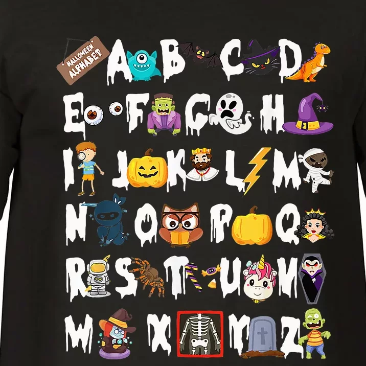 ABCs Learning Kindergarten Teacher Funny Halloween Alphabet Comfort Colors T-Shirt