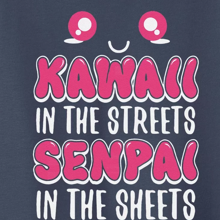 Anime Lover Kawaii On Streets Senpai In Sheets Toddler T-Shirt