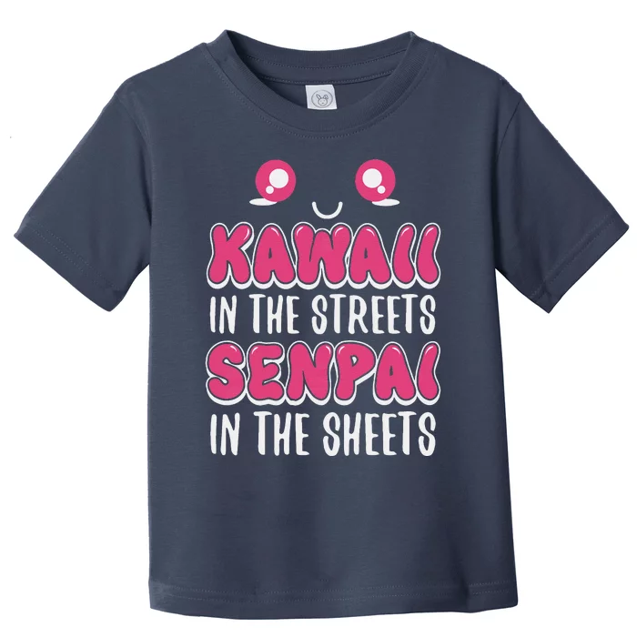 Anime Lover Kawaii On Streets Senpai In Sheets Toddler T-Shirt