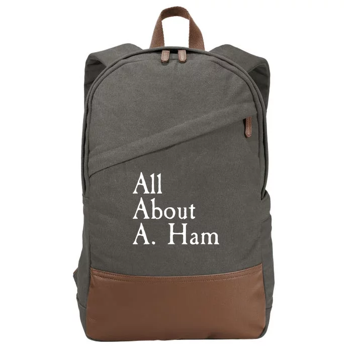 All About A. Ham Cotton Canvas Backpack