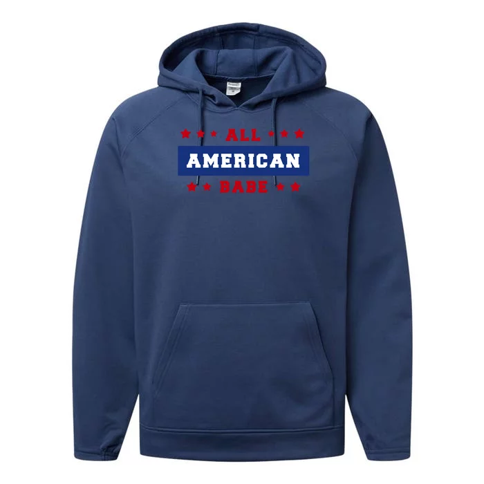 All American Babe Performance Fleece Hoodie