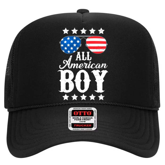 All American Boy High Crown Mesh Trucker Hat