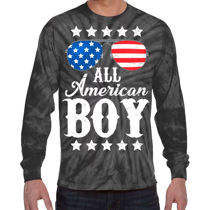 All American Boy Tie-Dye Long Sleeve Shirt