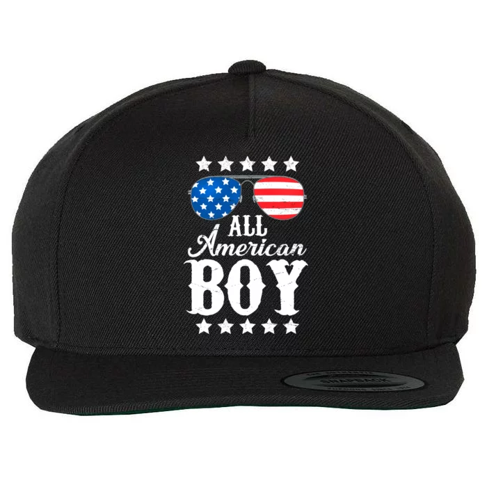 All American Boy Wool Snapback Cap