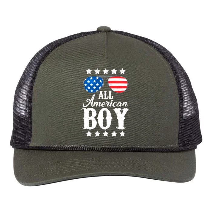 All American Boy Retro Rope Trucker Hat Cap