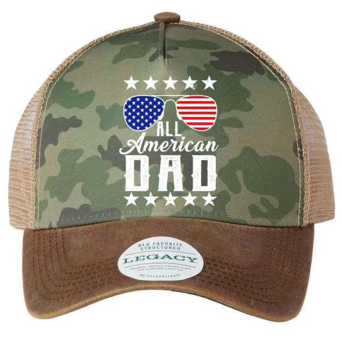 All American Dad Legacy Tie Dye Trucker Hat