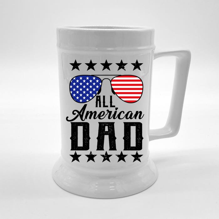 All American Dad Front & Back Beer Stein