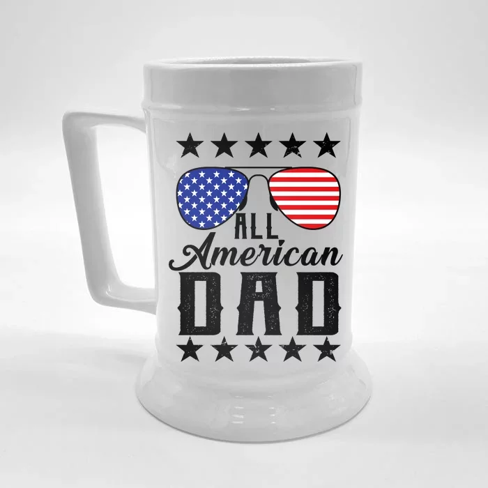 All American Dad Front & Back Beer Stein