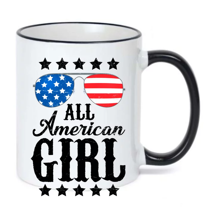 All American Girl Black Color Changing Mug