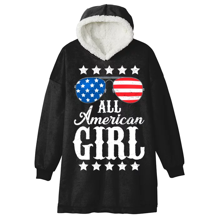 All American Girl Hooded Wearable Blanket