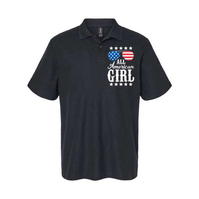 All American Girl Softstyle Adult Sport Polo