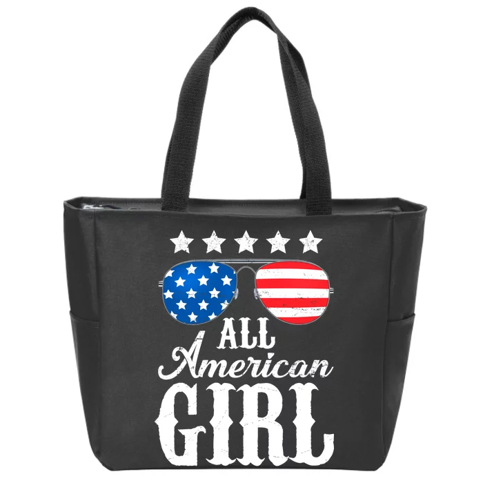 All American Girl Zip Tote Bag