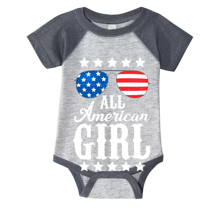 All American Girl Infant Baby Jersey Bodysuit