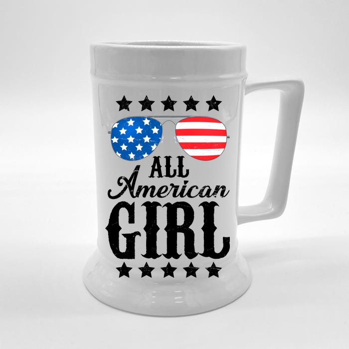 All American Girl Front & Back Beer Stein