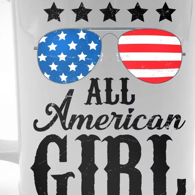 All American Girl Front & Back Beer Stein